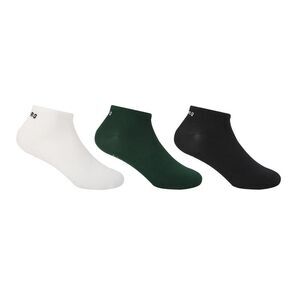 USA Pro Womens/Ladies Logo Anti-Slip Socks (Pack of 3) / Black/White/Blue